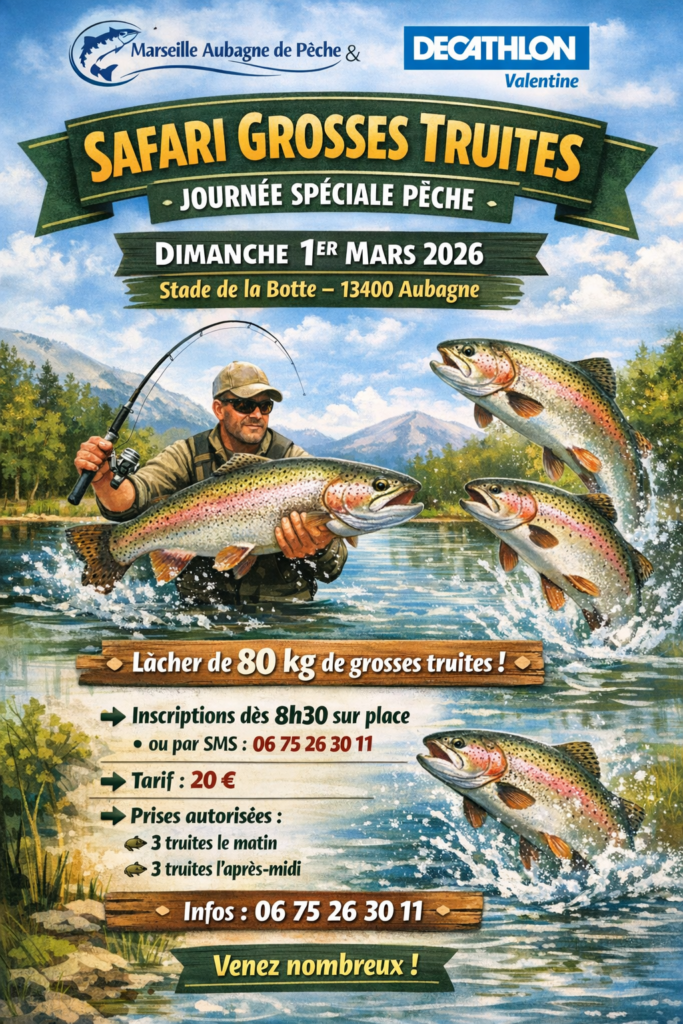 amap 13 safarri grosses truites 1er mars 2026