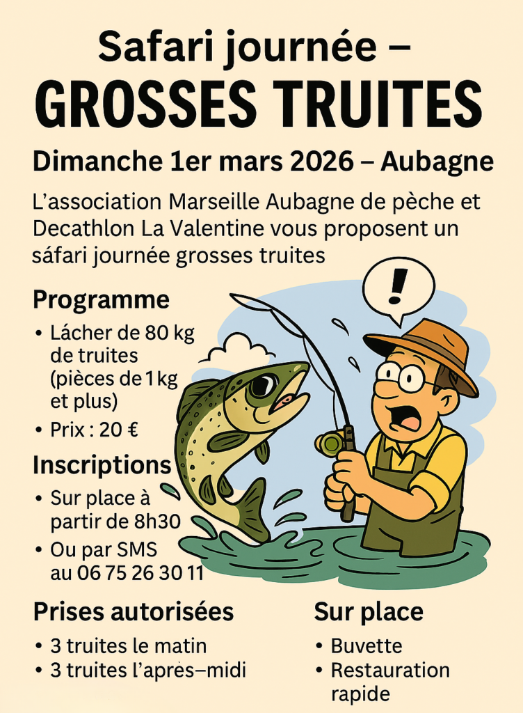 IA amap safarri grosses truites 1er mars 2026